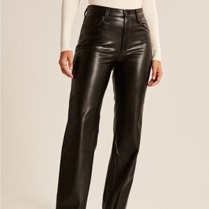 Curve Love Vegan Leather 90s Relaxed Pant